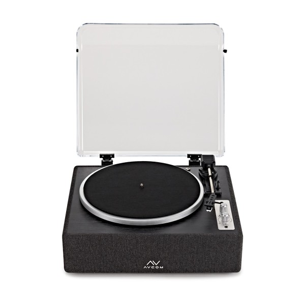 AVCOM All in One Bluetooth Turntable, Charcoal Black