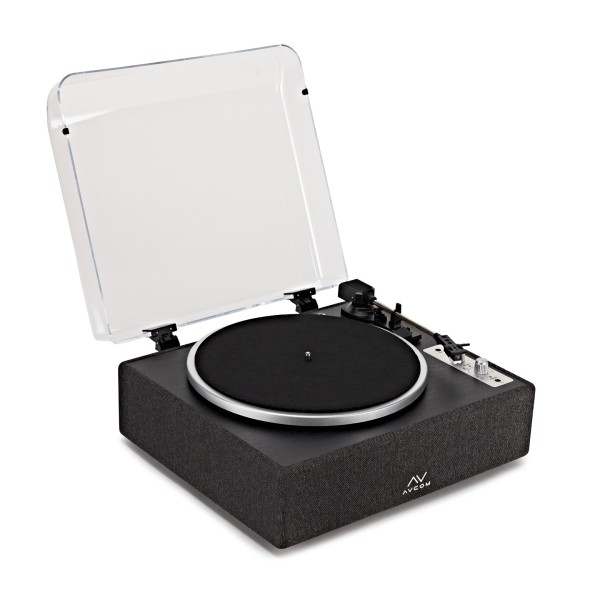 AVCOM All in One Bluetooth Turntable, Charcoal Black