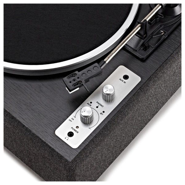 AVCOM All-in-One Bluetooth Turntable, Charcoal Black