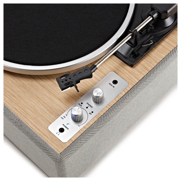 AVCOM All-in-One Bluetooth Turntable, Oak