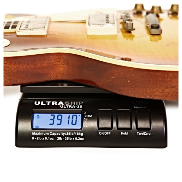 Gibson Custom 1959 Les Paul Standard Reissue Heavy Aged, Slow Iced Tea Fade #951668 - weight shot