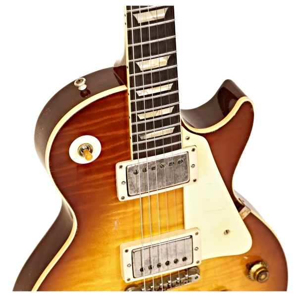Gibson Custom 1959 Les Paul Standard Reissue Heavy Aged, Slow Iced Tea Fade #951668 - upper frets