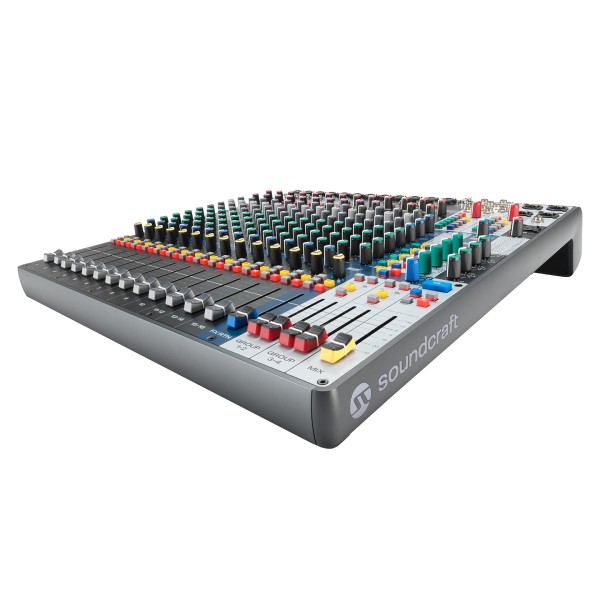 Soundcraft Signature Plus 16 Analog Mixer with Lexicon Effects and USB-C - Right Horizontal