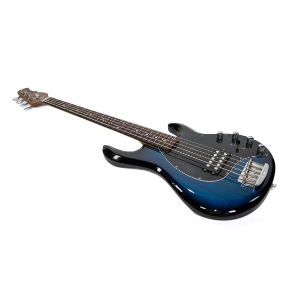 Music Man StingRay Special 5, Pacific Blue Burst - angled shot