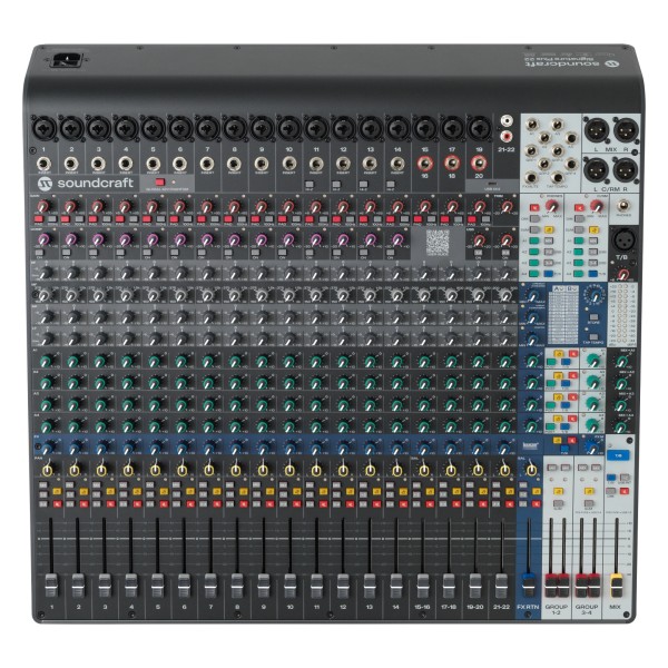 Soundcraft Signature Plus 22 Analog Mixer with Lexicon Effects and USB-C