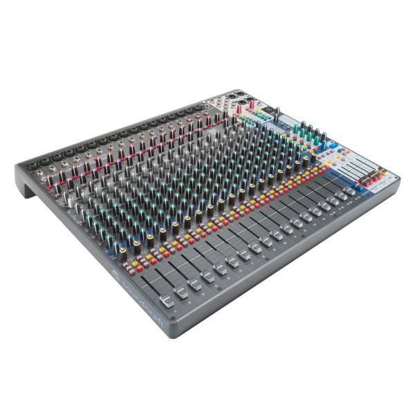 Soundcraft Signature Plus 22 Analog Mixer with Lexicon Effects and USB-C - Right Angle