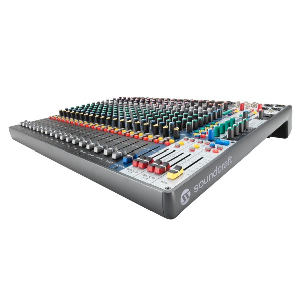 Soundcraft Signature Plus 22 Analog Mixer with Lexicon Effects and USB-C Right - Horizontal Right