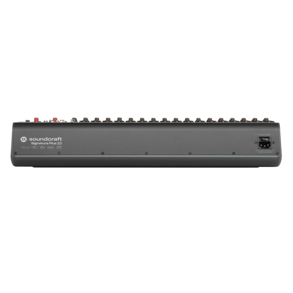 Soundcraft Signature Plus 22 Analog Mixer with Lexicon Effects and USB-C - Rear