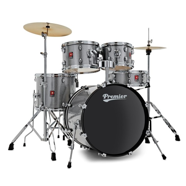 Premier Revolution 20" 5pc Drum Kit, Gunmetal Sparkle