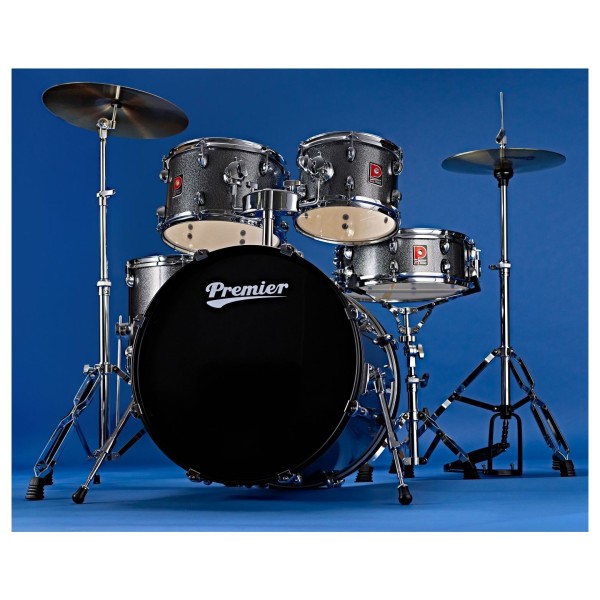 Premier Revolution 20" 5pc Drum Kit, Gunmetal Sparkle