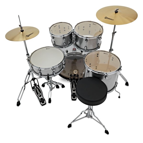 Premier Revolution 20" 5pc Drum Kit, Gunmetal Sparkle