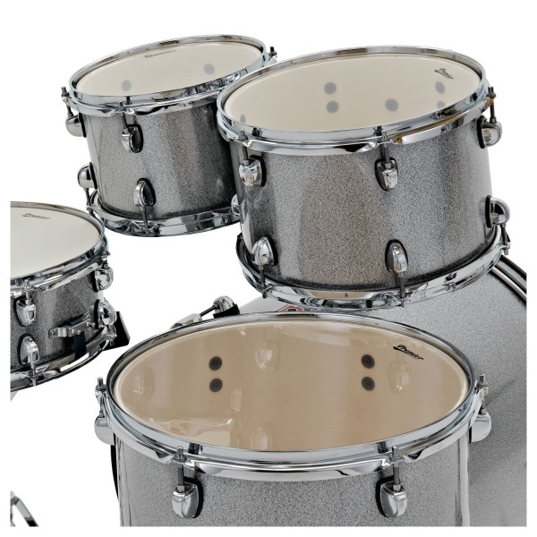 Premier Revolution 20" 5pc Drum Kit Bundle, Gunmetal Sparkle