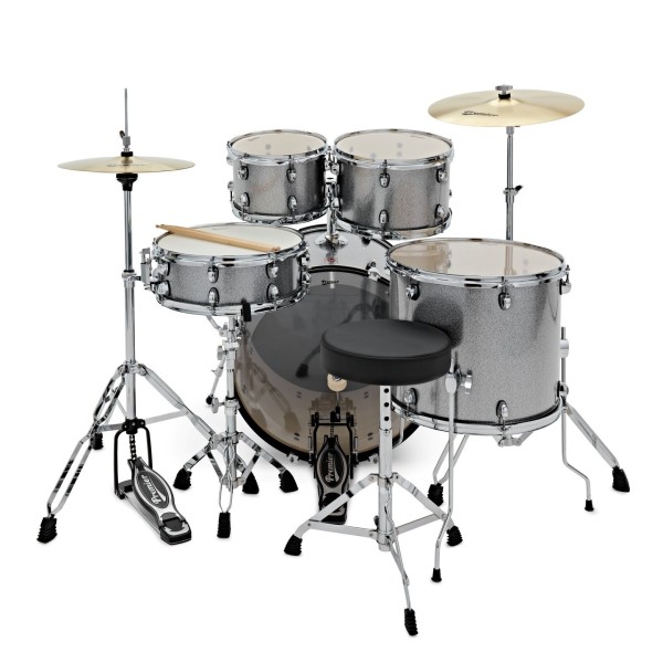 Premier Revolution 22" 5pc Drum Kit, Gunmetal Sparkle