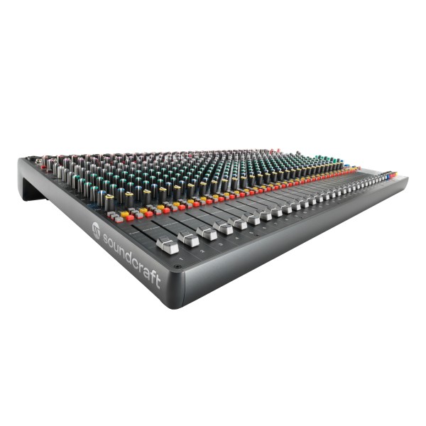 Soundcraft Signature Plus 32 Analog Mixer with Lexicon Effects and USB-C - Left Horizontal