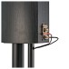 AVCOM 600mm Speaker Stands, Black - Image showing cable management column