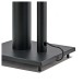 AVCOM 600mm Speaker Stands, Black - Image showing cable management column, base