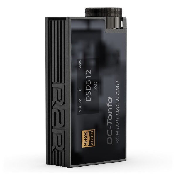 iBasso DC-Tonfa 8 Channel R2R Dongle DAC, Black - Main Angled