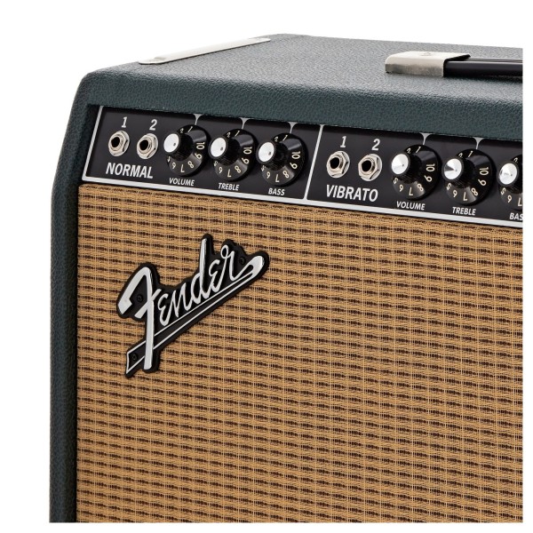 Fender FSR 65 Deluxe Reverb, British Racing Green, Eminence GA-SC64 speaker - inputs