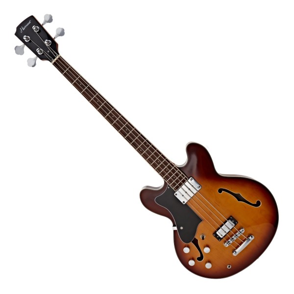Hartwood Revival Left Handed Bass Guitar, Sunburst