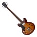 Hartwood Revival Left Handed Bass Guitar, Sunburst