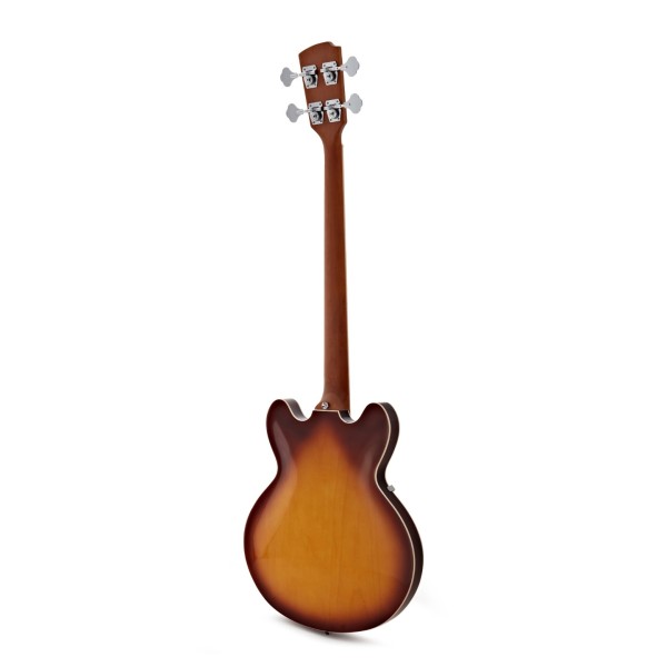 Hartwood Revival Left Handed Bass Guitar, Sunburst