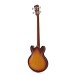 Hartwood Revival Left Handed Bass Guitar, Sunburst