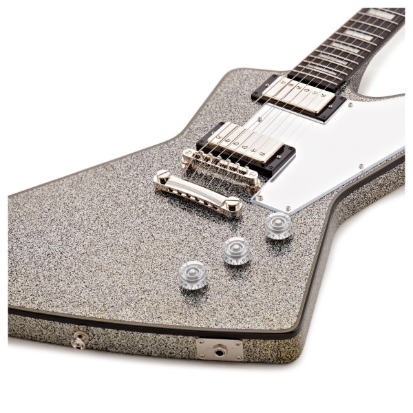 Epiphone Lzzy Hale Explorer Custom, Black Diamond Holographic Sparkle - body