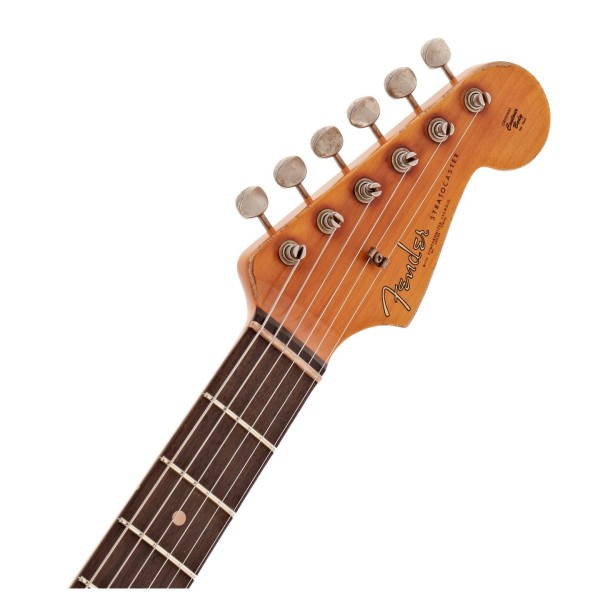 Fender Custom Shop Limited Edition 62/63 Stratocaster Super Heavy Relic, Tomatillo Green - headstock