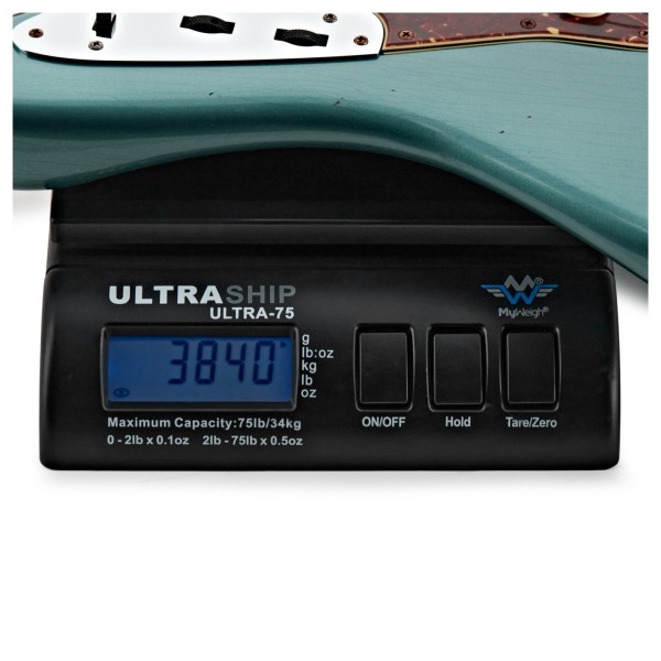 Fender Custom Shop 2026 Time Machine Series '63 Jaguar JRN, S Faded Sherwood Green Metallic - weight shot
