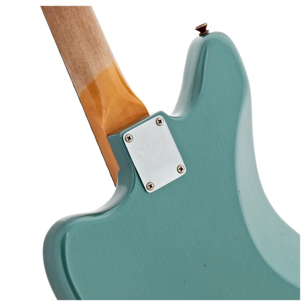 Fender Custom Shop 2026 Time Machine Series '63 Jaguar JRN, S Faded Sherwood Green Metallic - neck joint