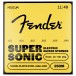 Fender SuperSonic 250M Guitar Strings, Nickel-Plated Steel, Ball End, Gauges .011-.049