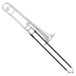 Yamaha YSL-254CF Tenor Trombone, Silver Plated