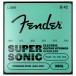 Fender SuperSonic 350L Guitar Strings, Stainless Steel, Ball End, Gauges .009-.042