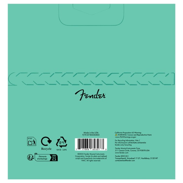 Fender SuperSonic 350L Guitar Strings, Stainless Steel, Ball End, Gauges .009-.042 - back
