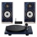 Triangle Capella Speakers and Pro-Ject Debut Evo 2 Turntable Hi-Fi Bundle, Astral Blue - main 