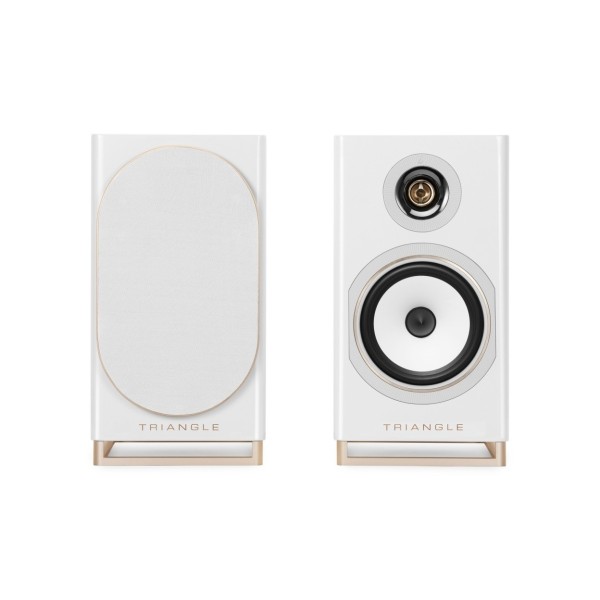 Triangle Capella Wi-Fi and Bluetooth Speaker System, Space White - fronts 