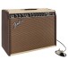 Fender 65 Deluxe Reverb Two Tone Vanilla Cocoa G1265 - amp and footswitch