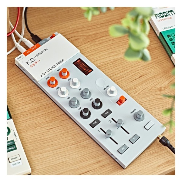 Teenage Engineering EP-136 K.O. Sidekick 2 Channel Stereo Mixer - Lifestyle