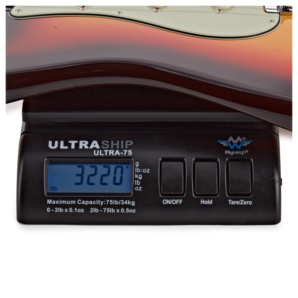 Fender Custom Shop Vintage Custom '59 Hardtail Strat Time Capsule Package, Chocolate 3-C Sunburst - weight shot