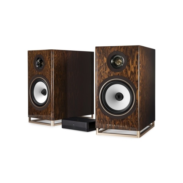 Triangle Capella Wi-Fi and Bluetooth Speaker System, Nebula Brown- main 