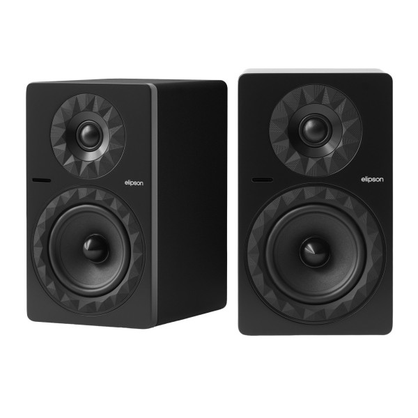 Elipson Prestige Facet II 6 BT Active Speakers (Pair), Matte Black -main 