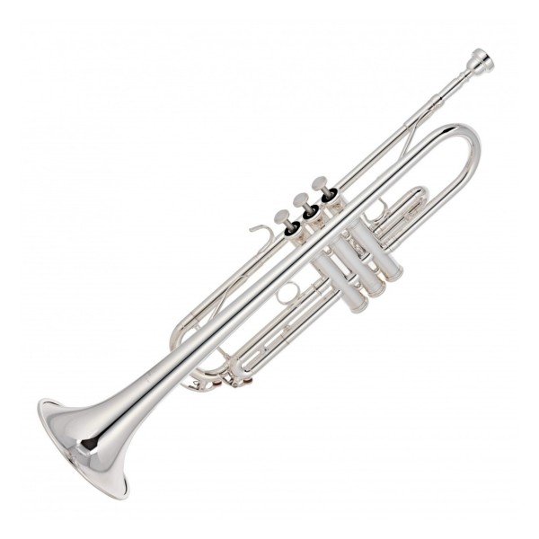 Yamaha YTR4335GSII Intermediate Trumpet Package, Silver Plated 3