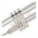 Yamaha YTR4335GSII Intermediate Trumpet Package, Silver Plated 5
