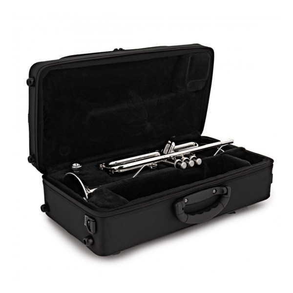 Yamaha YTR4335GSII Intermediate Trumpet Package, Silver Plated 9
