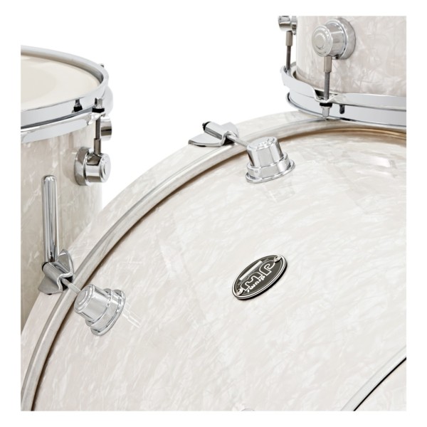 DW Drums Performance Series 5 Piece Shell Pack w/Snare, White Marine
