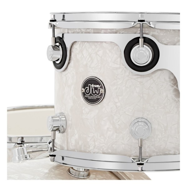 DW Drums Performance Series 5 Piece Shell Pack w/Snare, White Marine