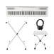 Roland FP-40 digitale piano met standaard, kruk en hoofdtelefoon, wit