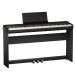 Roland FP-40 digitale piano met houten framestandaard en drievoudige pedaaleenheid, zwart