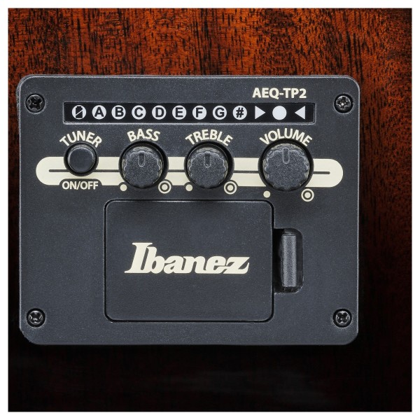 Ibanez AAD361CE-TKR, Trans Black High Gloss / Bourbon Burst High Gloss - preamp