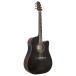 Ibanez AAD361CE-TKR, Trans Black High Gloss / Bourbon Burst High Gloss - side view
